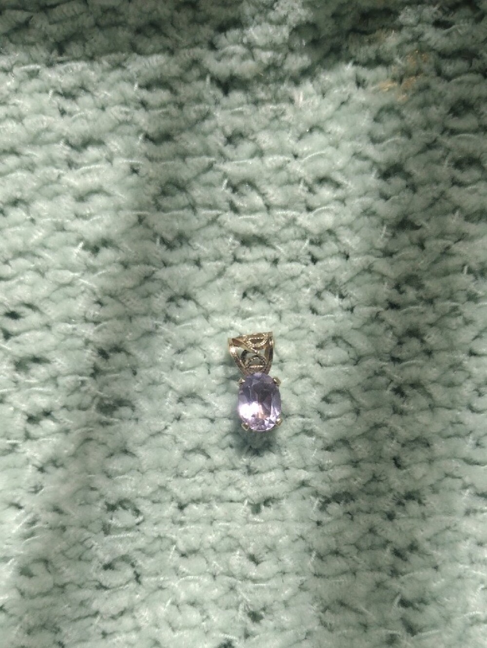 Genuine Amethyst Pendant - Picture 7 of 12